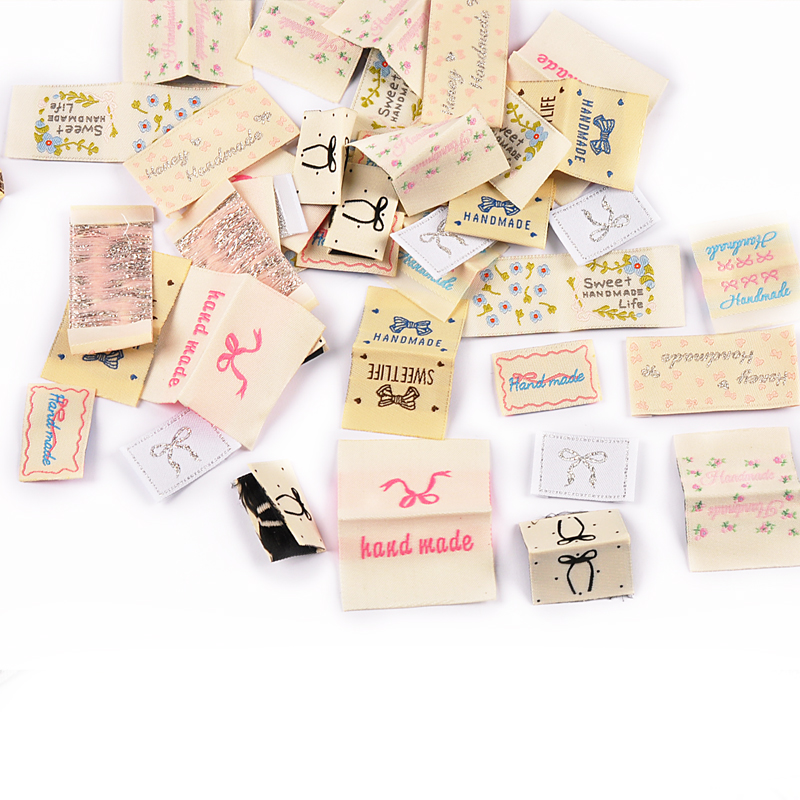 Baby Clothing Labels - 30 stks 20-71mm Mix Prachtige Boog/Bloem