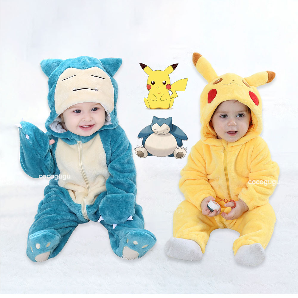 Baby Clothing Dividers - Pokemon kostuum 0-5 Y baby Snorlax