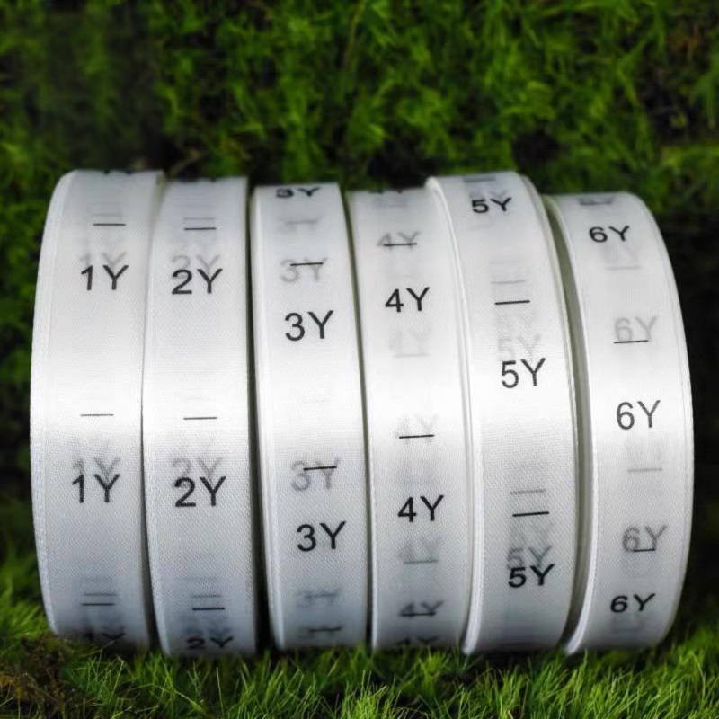 Baby Clothing Labels - 1000 stuks/rol kindermaatlabels/Nieuwe babykleding maatlabels/1J 2J