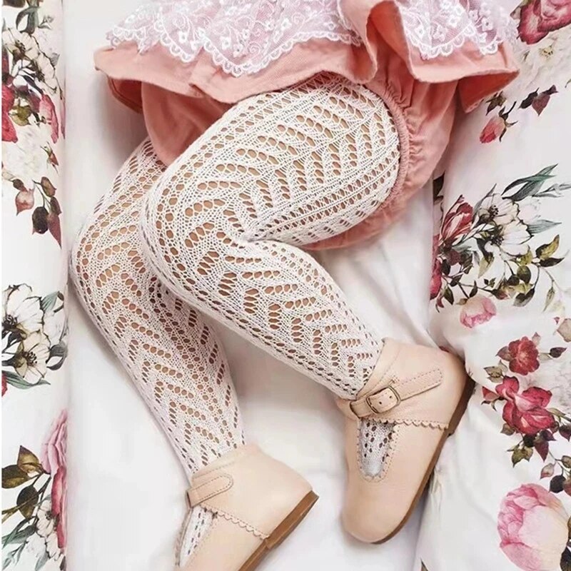 Baby Clothing In Summer - Zomer Baby Meisjes Panty Holle Mesh