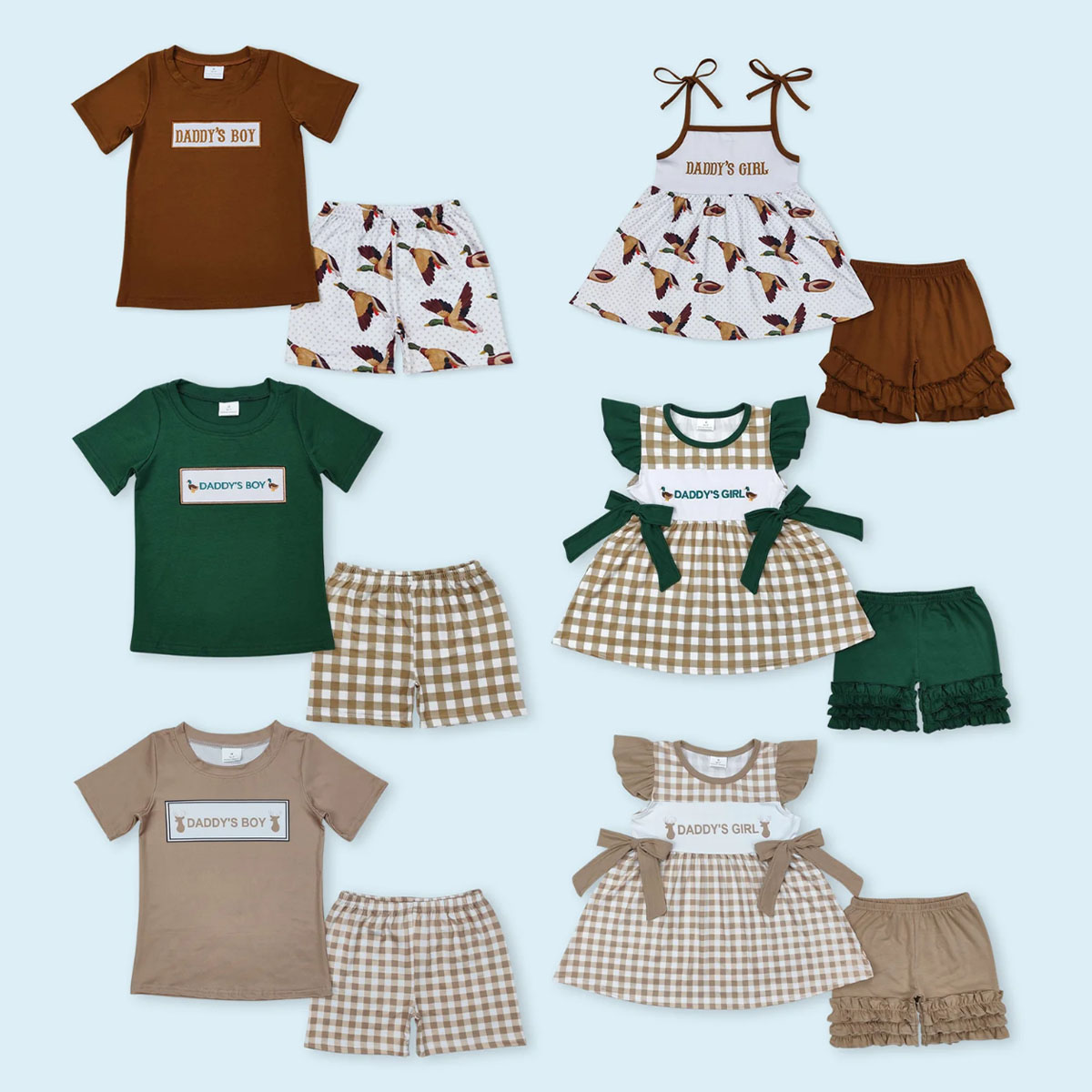 Baby Clothing Wholesale - Zomer broer/zus baby meisjes papa's top