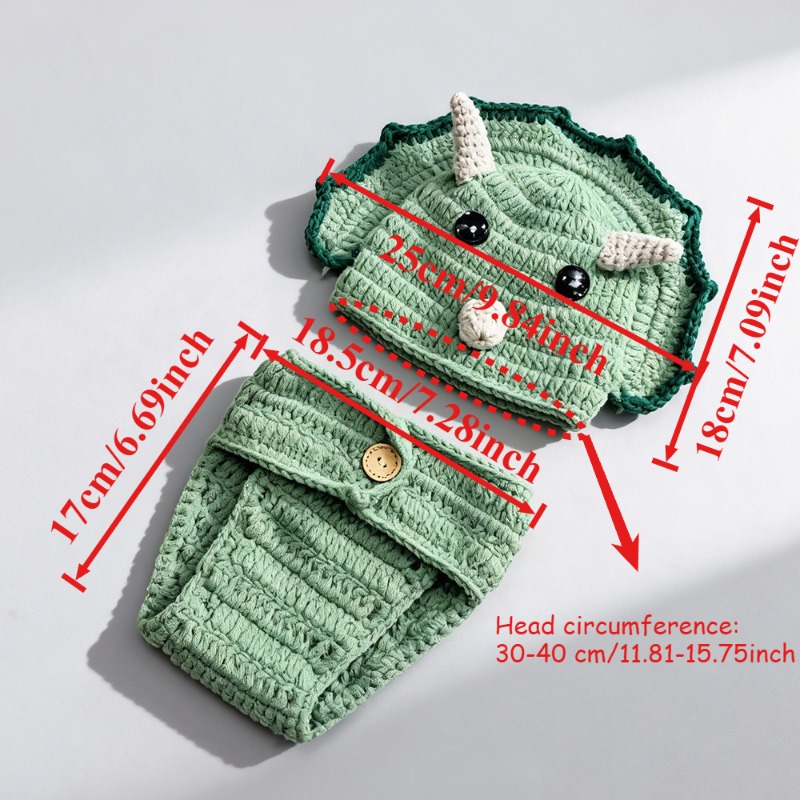 2 stuks gehaakte dinosaurus pa - Baby Clothing Products recensie en prijs