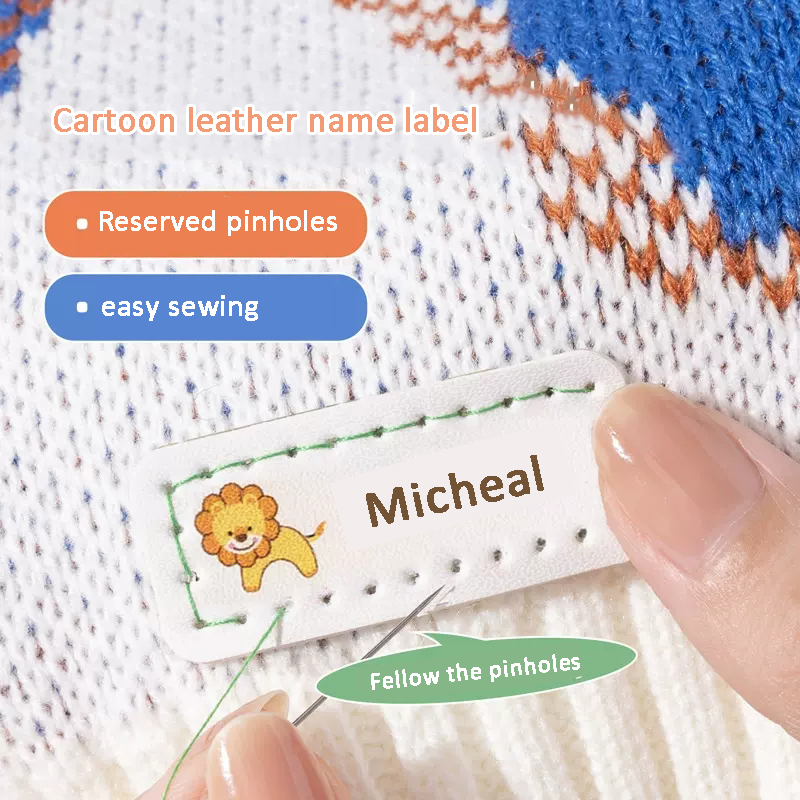 Op maat gemaakte lederen laser - Baby Clothing Labels recensie en prijs
