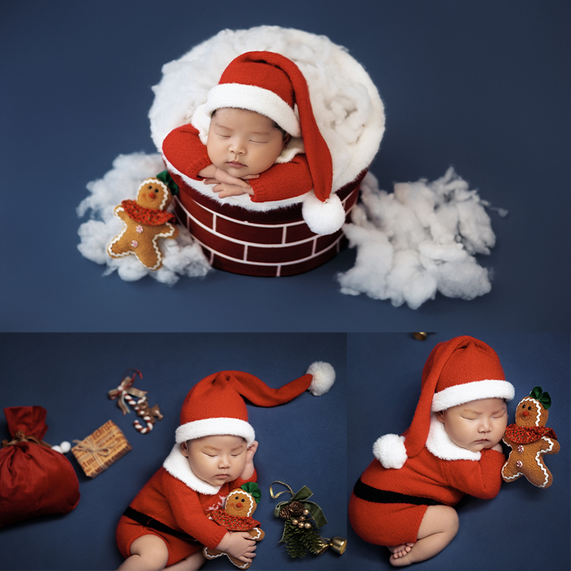 Kerstman pasgeboren fotokledin - Baby Clothing Onesies recensie en prijs