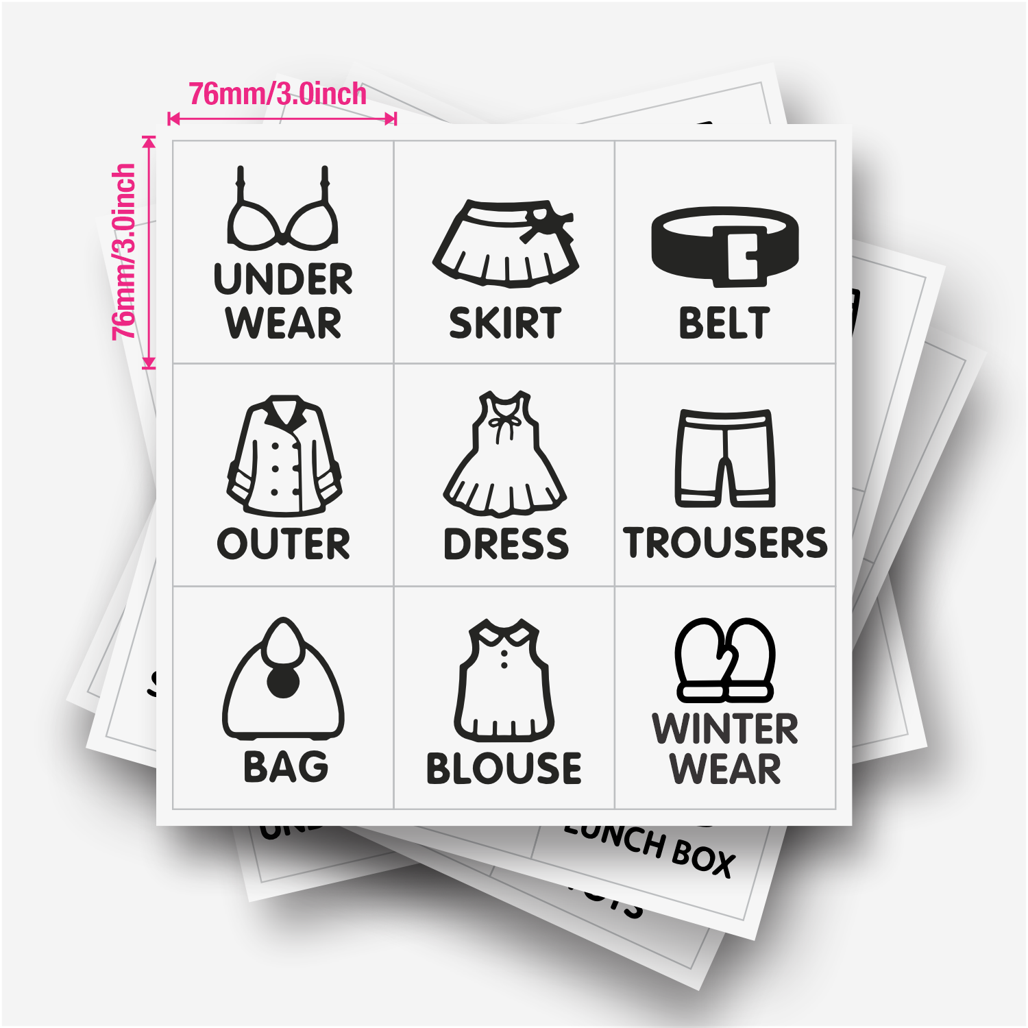 9 stuks/vel, kledingkastorgani - Baby Clothing Labels recensie en prijs